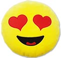 Herz Augen Smiley Kissen Hearts Emoticon mit REISSVERSCHLUSS